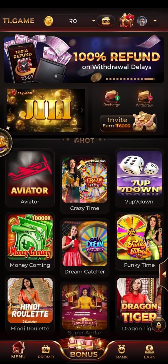 Play and Earn with T1 Game App